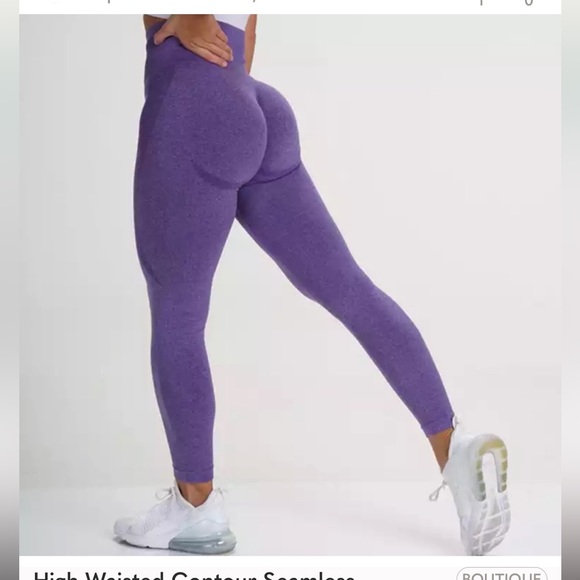 High Waisted Contour Seamless Workout Yoga Leggings Tights Pants - Picture 1 of 3